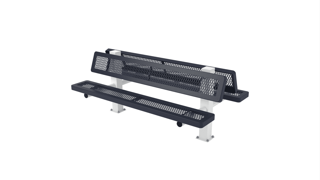 Regal Double 4-4 Bench with Back