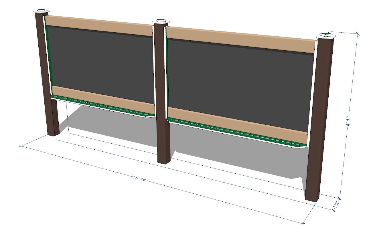 4' Double Magnetic Chalkboard - Image 4