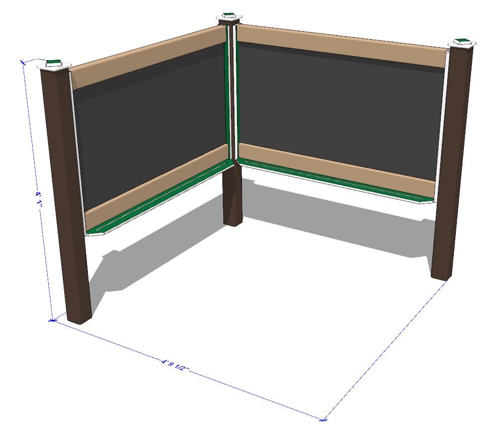4' Double Magnetic Chalkboard - Image 6