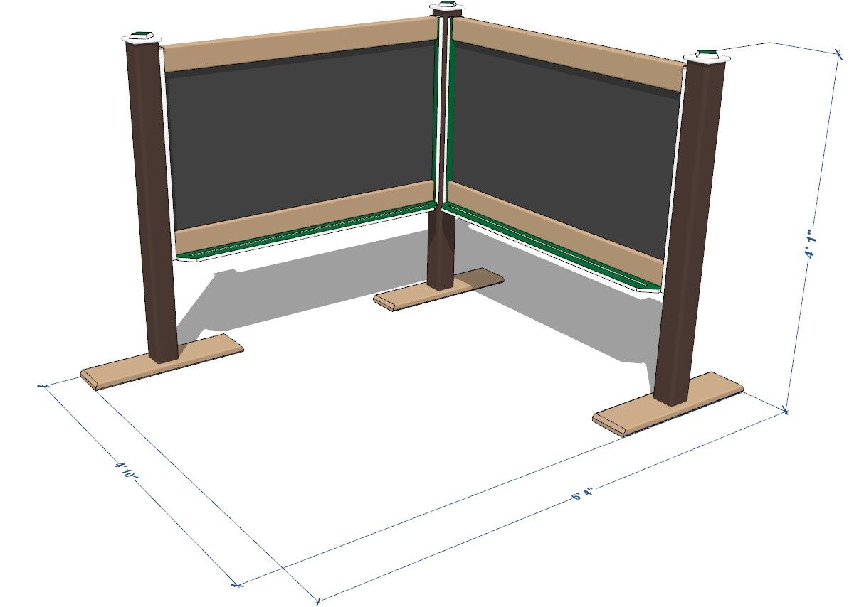 4' Double Magnetic Chalkboard - Image 7