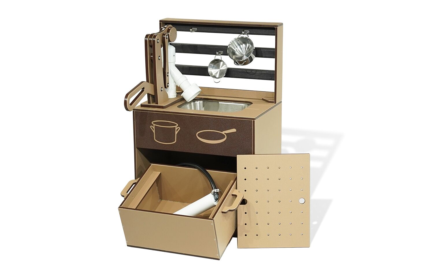 Mud Kitchen Sink with Recirculating Pump & Rack - Image 3
