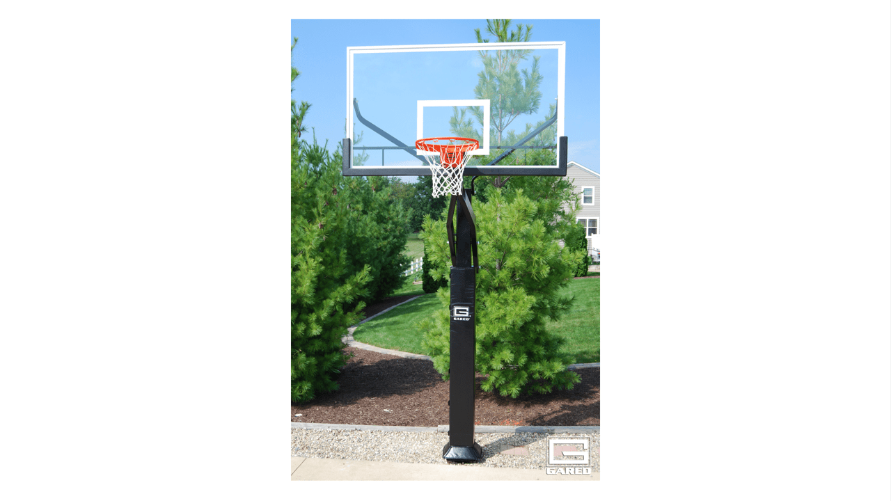 Pro Jam Adjustable Basketball Hoop with Glass Board