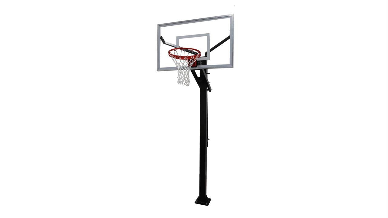 Varsity Jam Adjustable Basketball Hoop with Glass Board