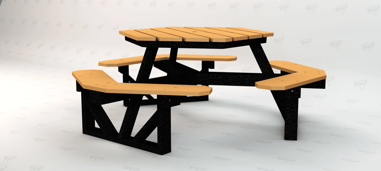 Hex Picnic Table - Image 4