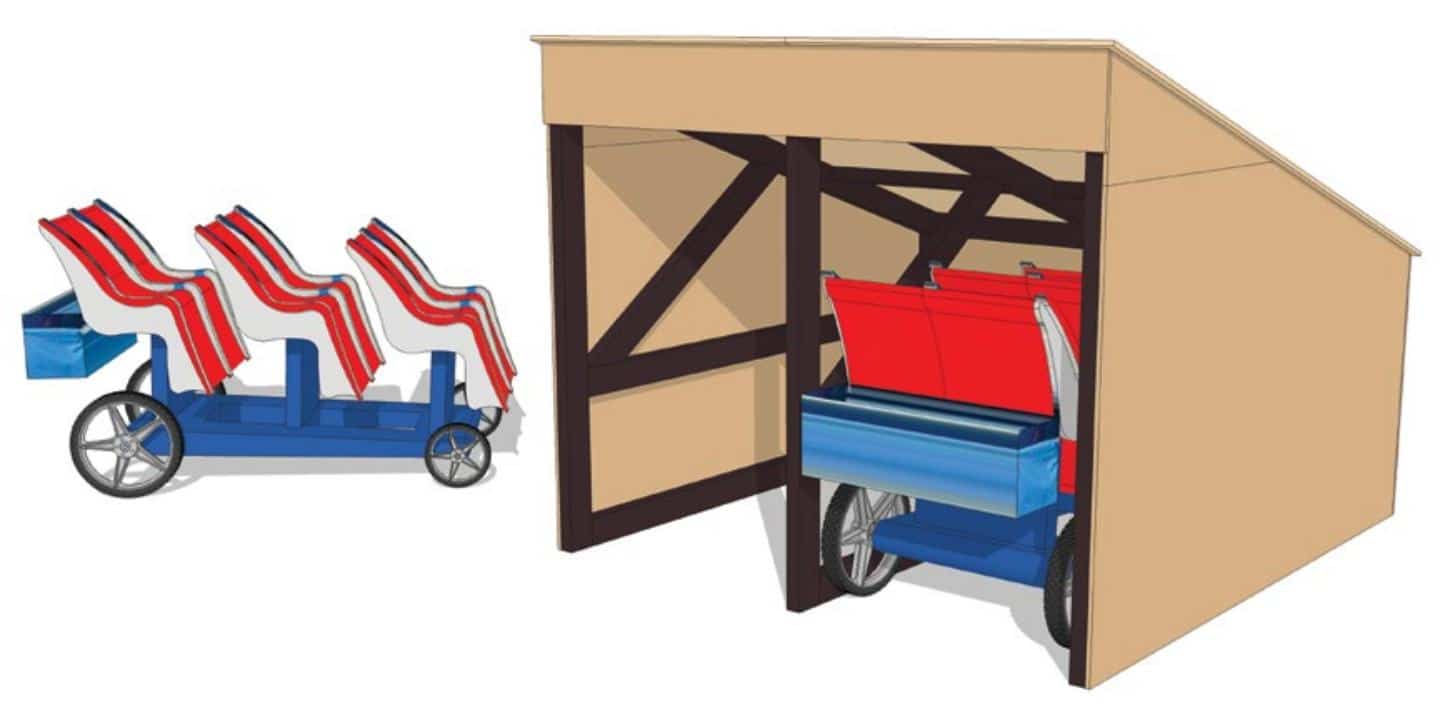 Pram Storage Shed