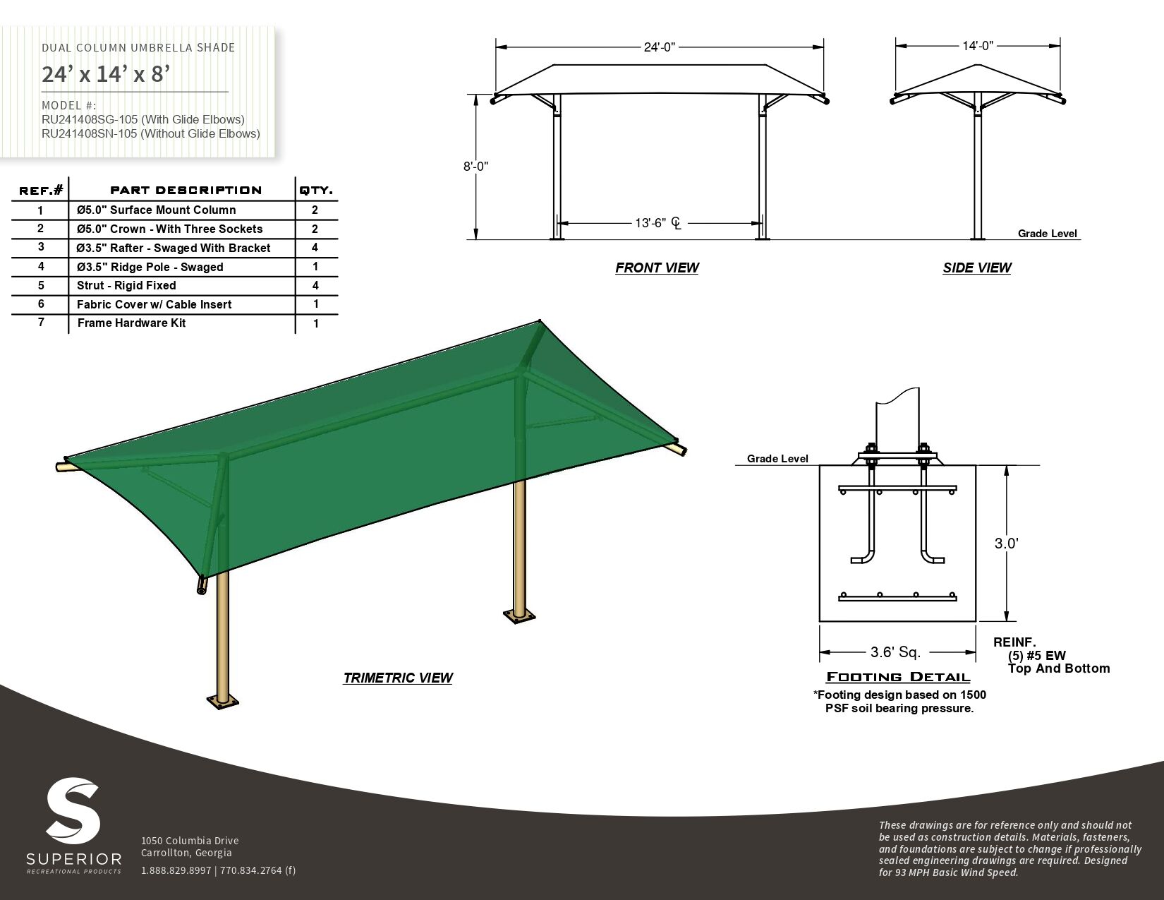 Dual Column Umbrella - Image 5