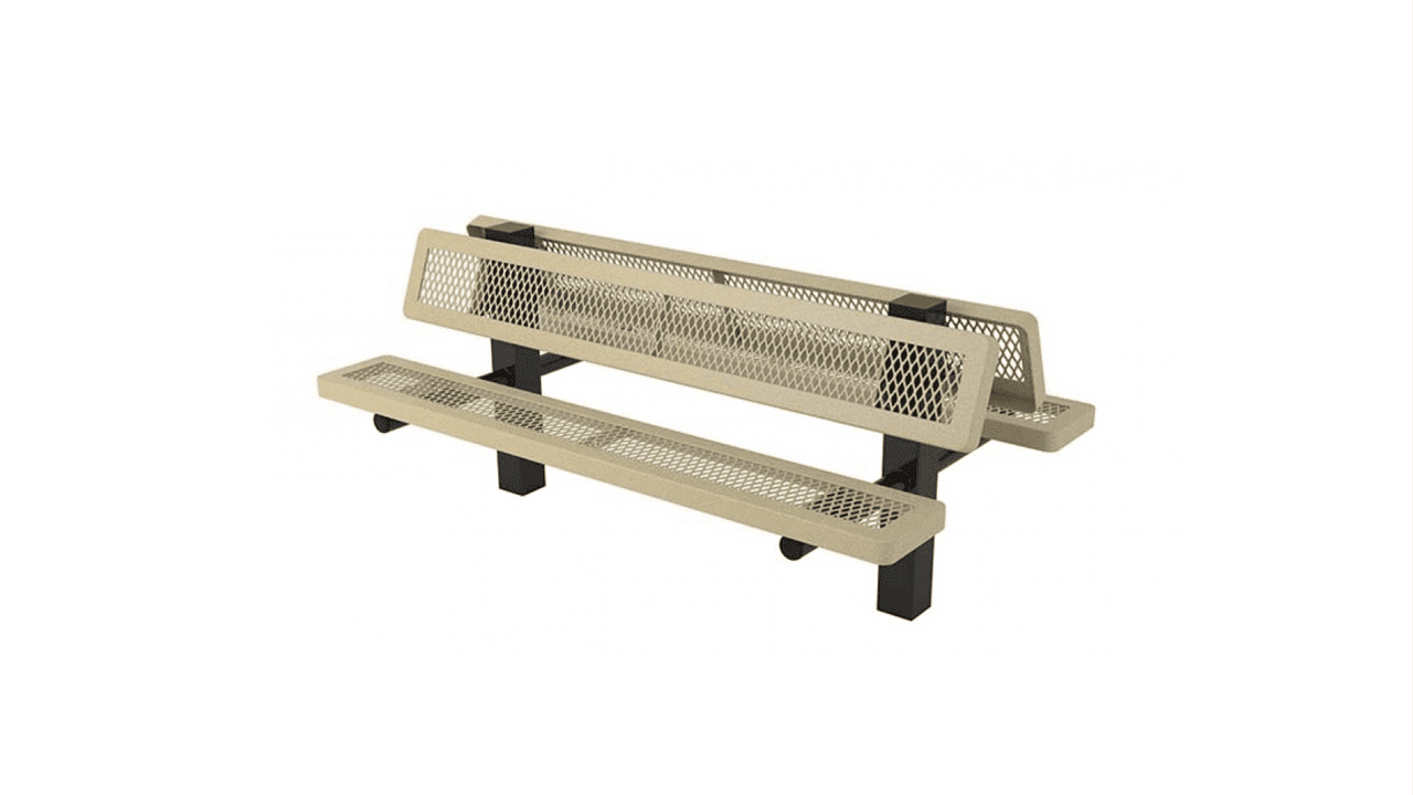 Regal Double 4-4 Bench with Back - Image 2