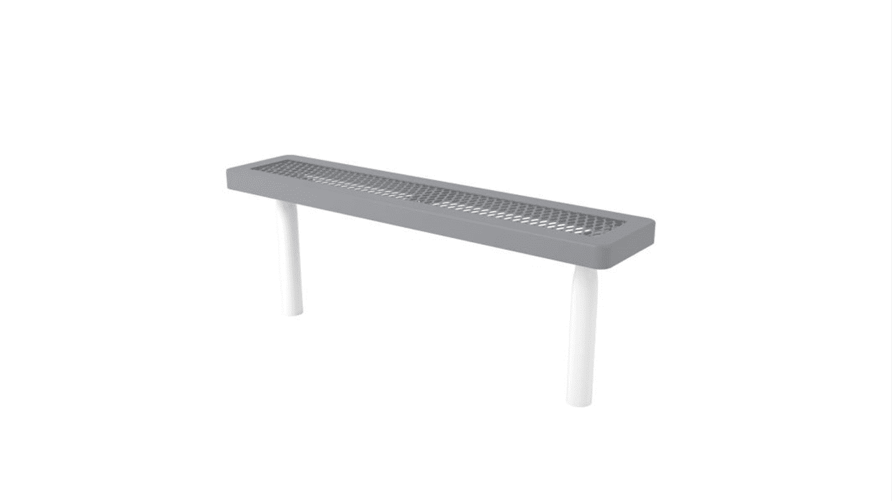 Regal Bench without Back In-Ground Mount
