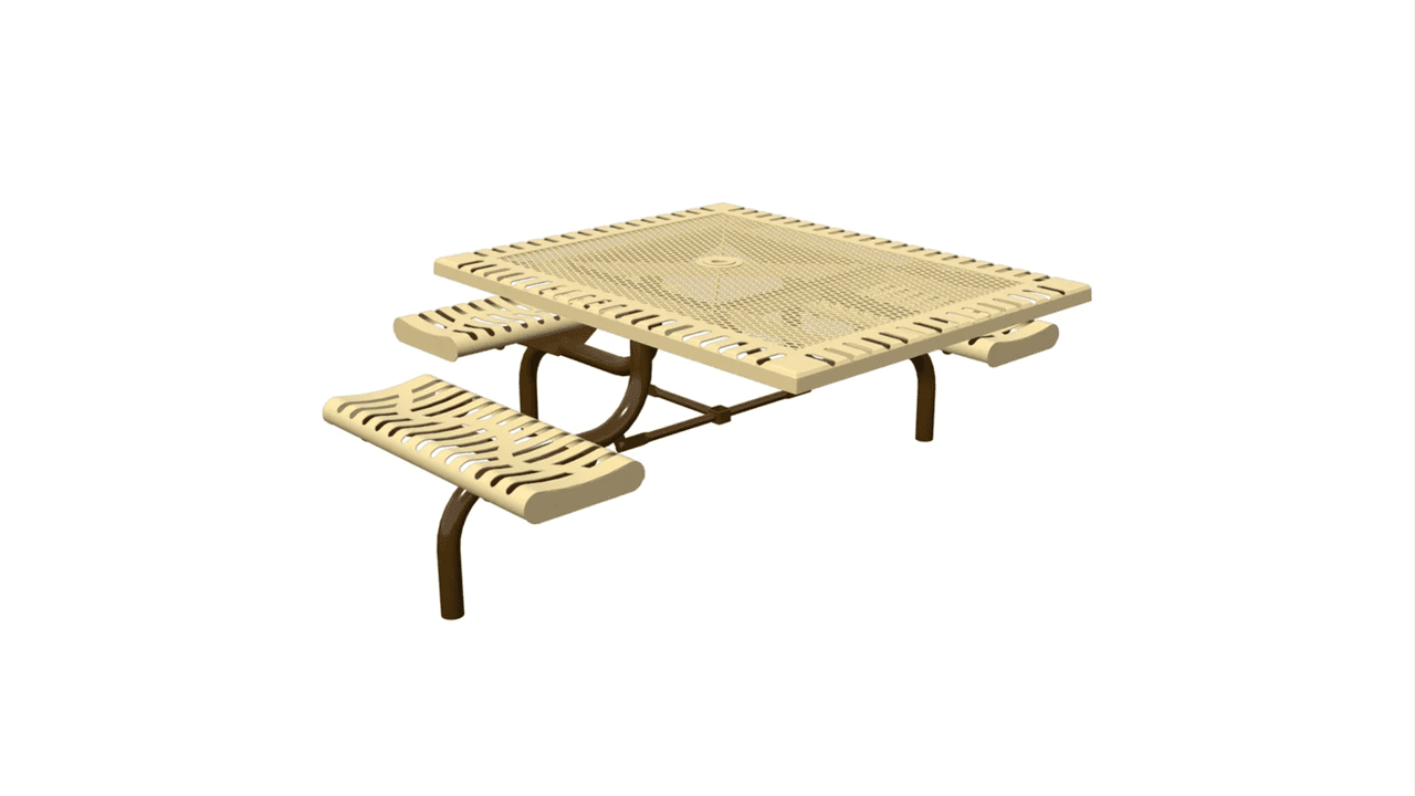 Classic Accessible Square Web Table