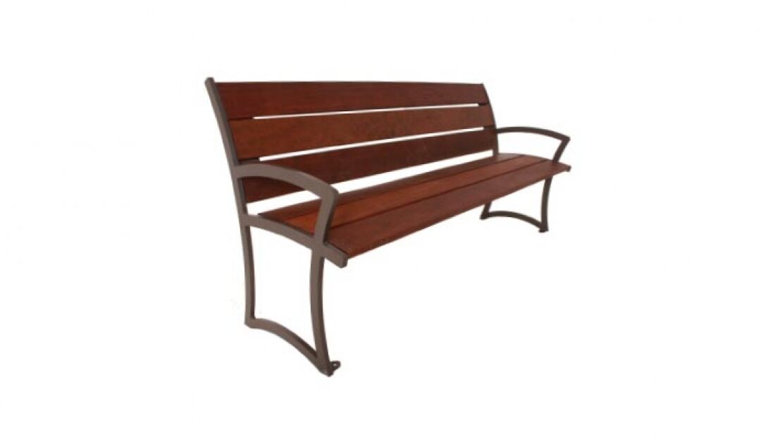 Bryce Ipe Bench with Back - Image 2