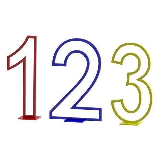 Numbers Bike Rack