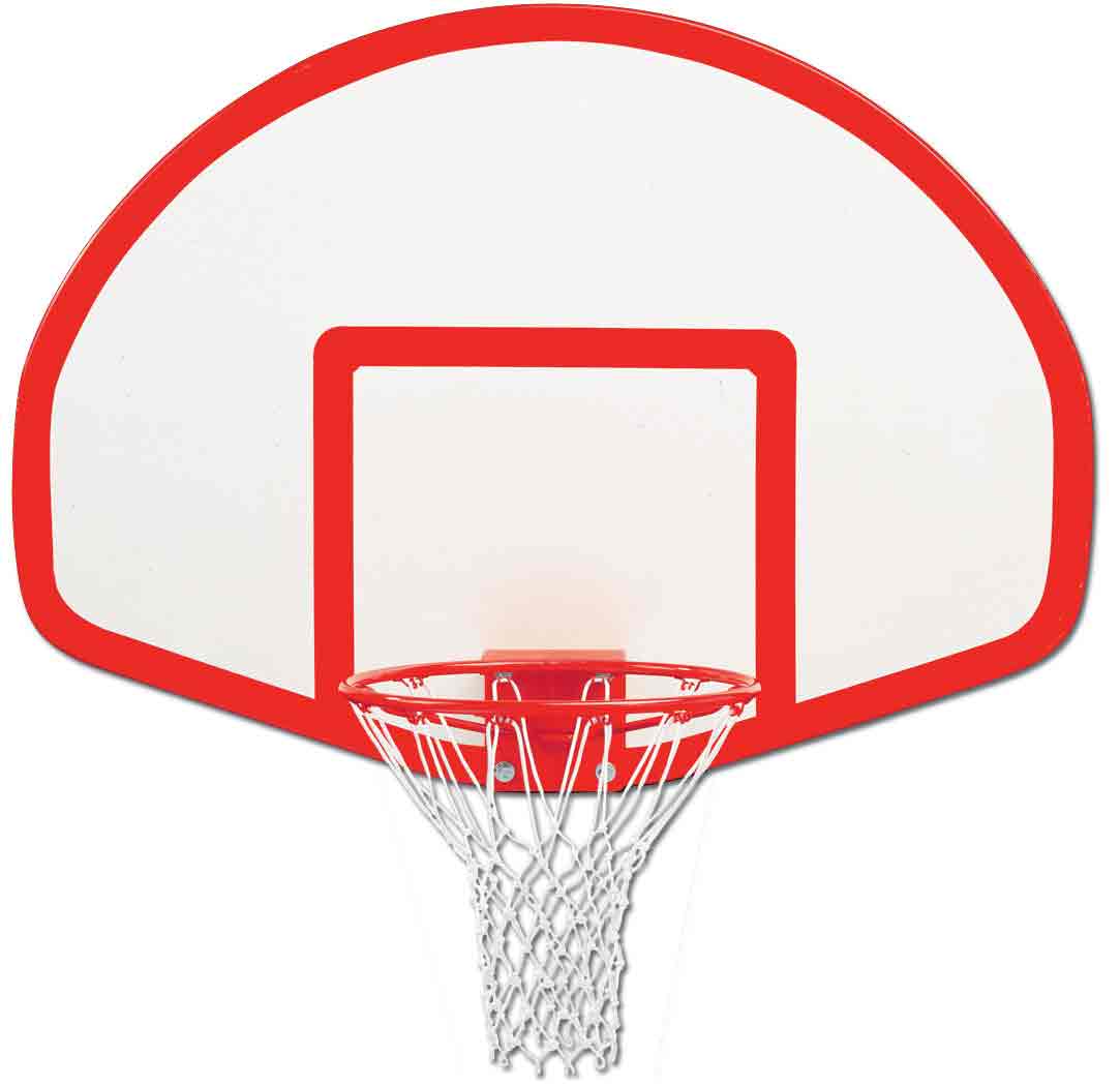 36 1/2 x 54 Fan-Shaped Aluminum Backboard