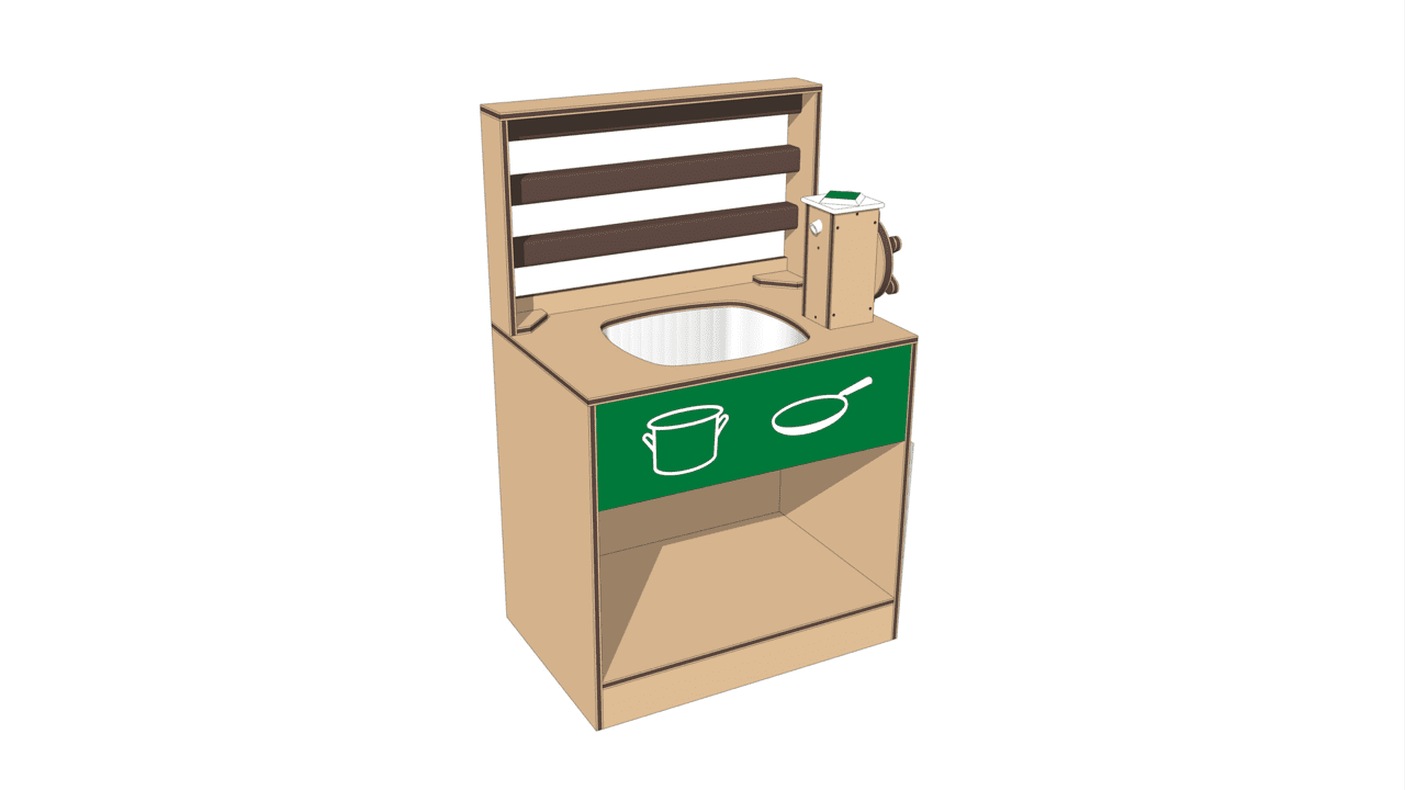 Mud Kitchen Sink with Faucet