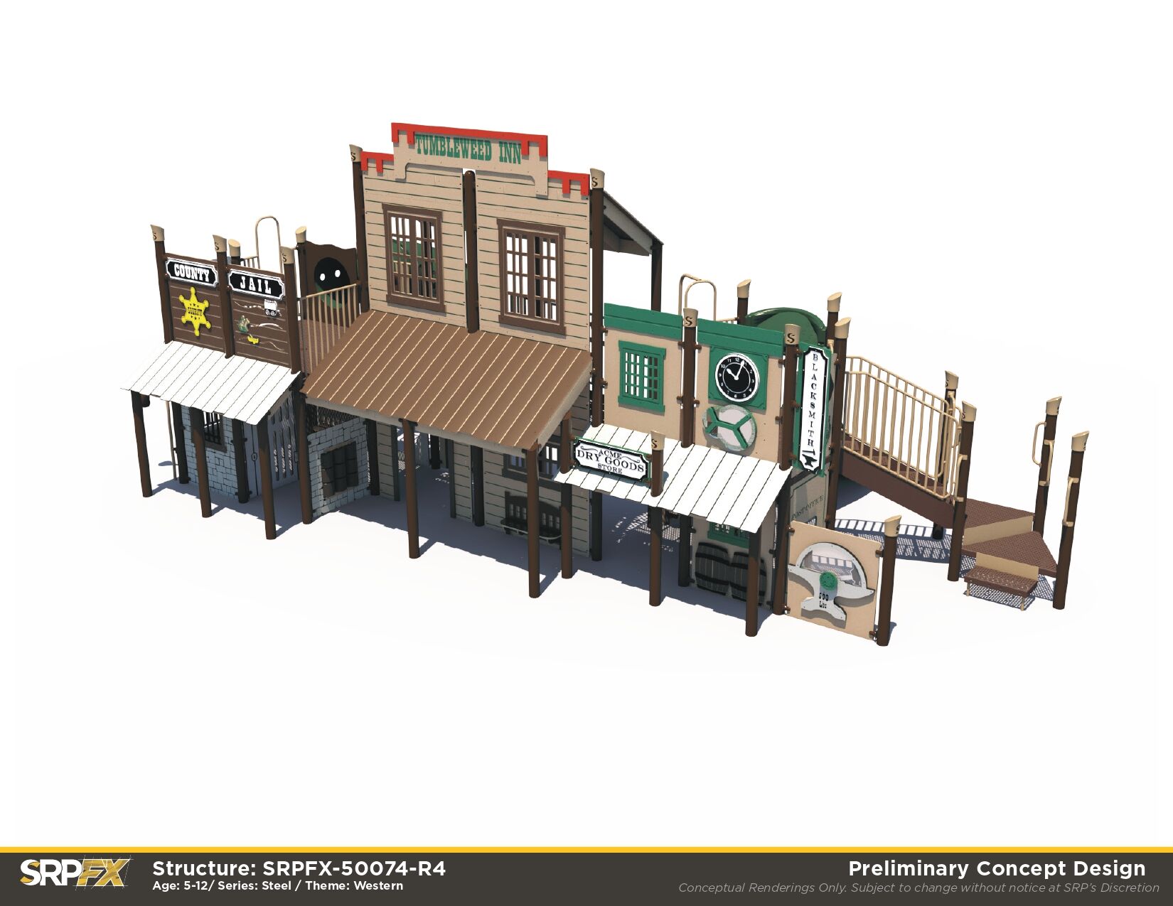 Western Town Playground FX5-WST-512-0074 - Image 4